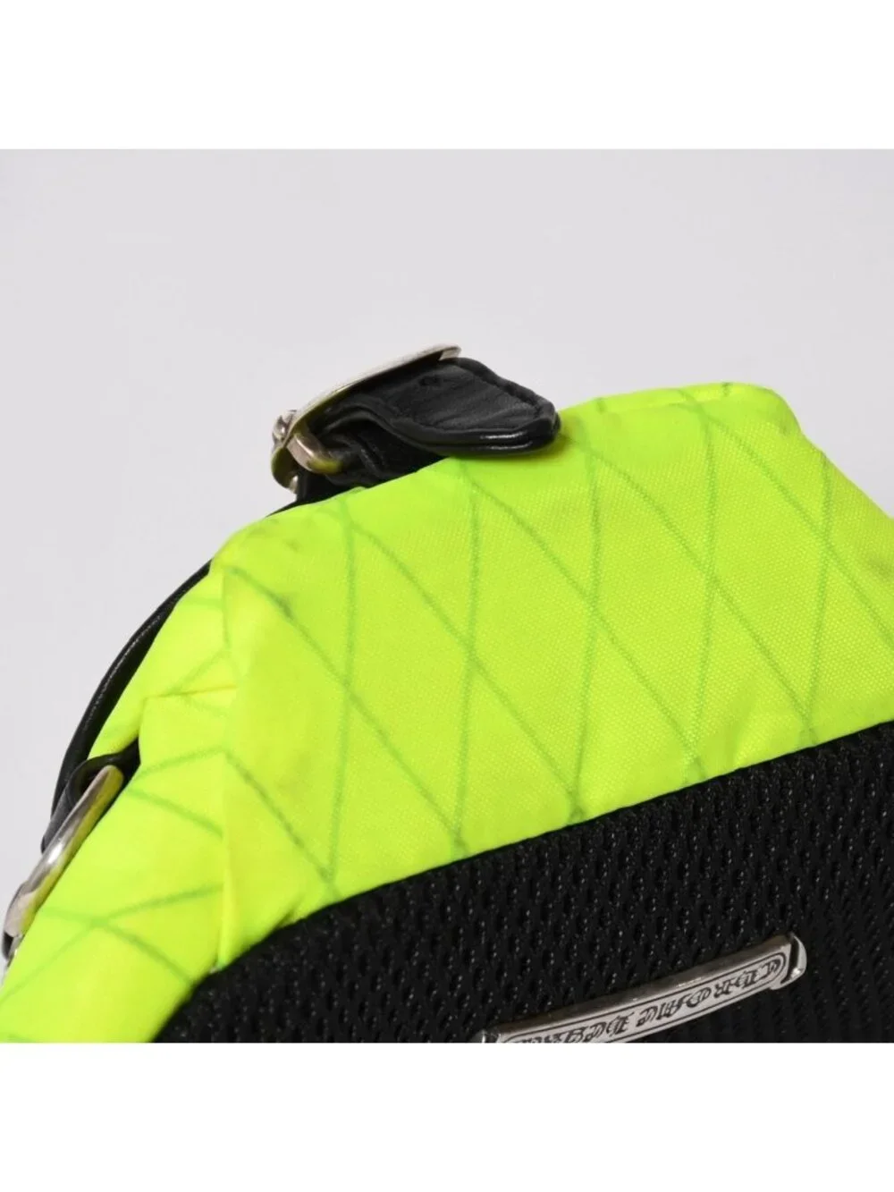 Chrome Hearts 1 Snat Pack Nylon Shoulder Bag Dagger Gunslinger Lime Green